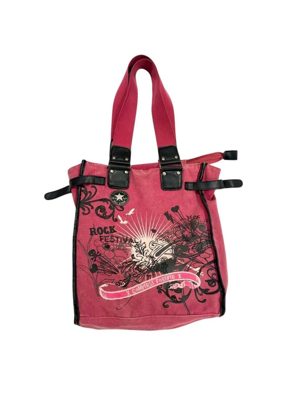 y2k Converse 2008 canvas messenger bag